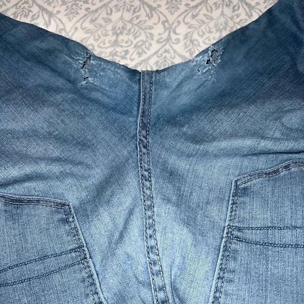 Ripped jeans worn in crotch size 8